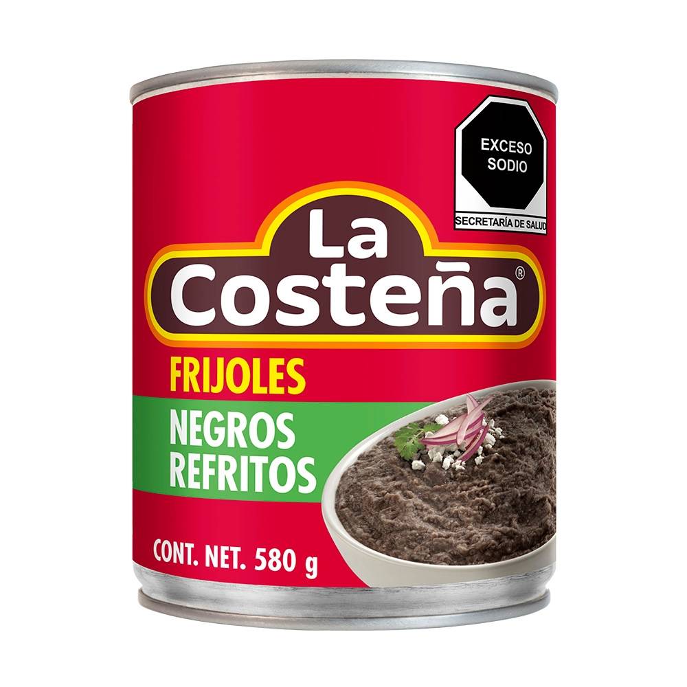 Frijoles Negros Refritos 580 g - La Costeña - Imagen 4