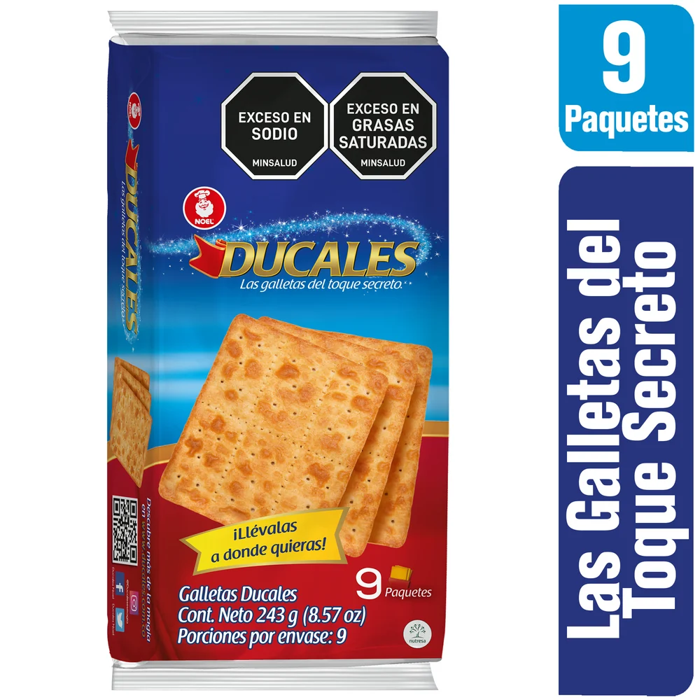 Galletas Ducales Bolsa 243 G 9 Pck - Noel