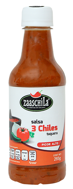 Salsa 3 Chiles Taquera 265gr - Zaaschila