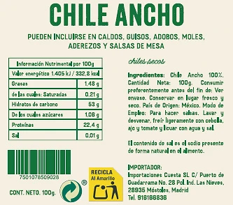Chile Seco Ancho - 100g - Imagen 2