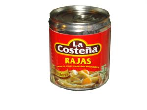Chiles Jalapeños en Rajas 220 g - La Costeña. - Imagen 3