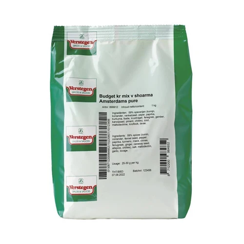 Especias para Shoarma Amsterdams PURE 1 kg -Verstegen
