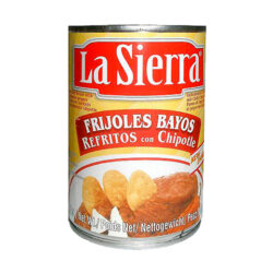 Frijoles Bayos Refritos con Chipotle 430g - La Sierra